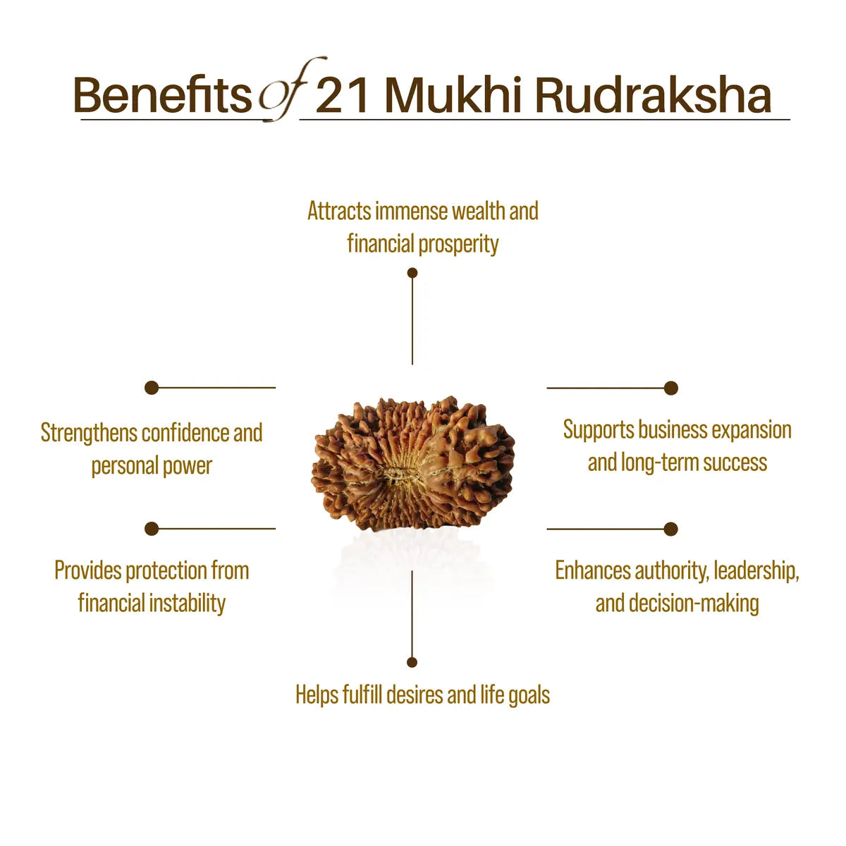 Nepal Origin 21 Mukhi Rudraksha