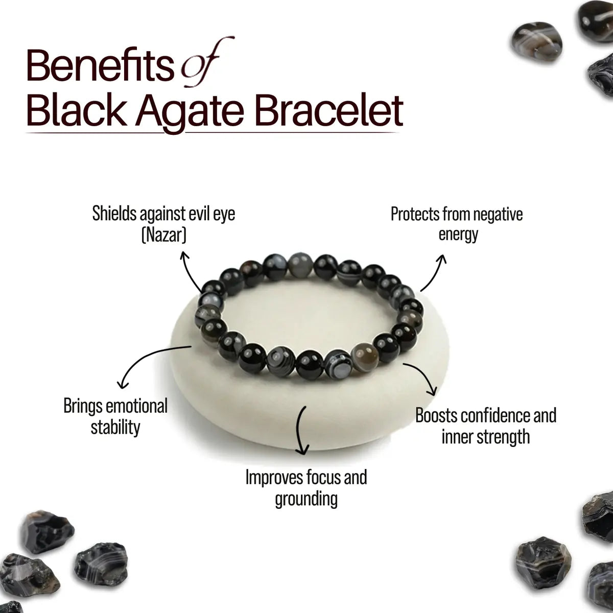 Black Agate Bracelet