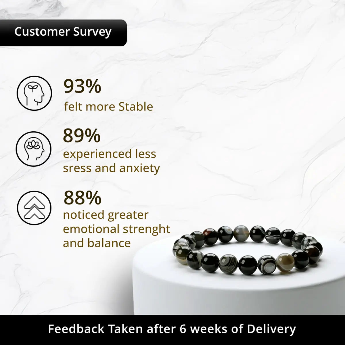 Black Agate Bracelet