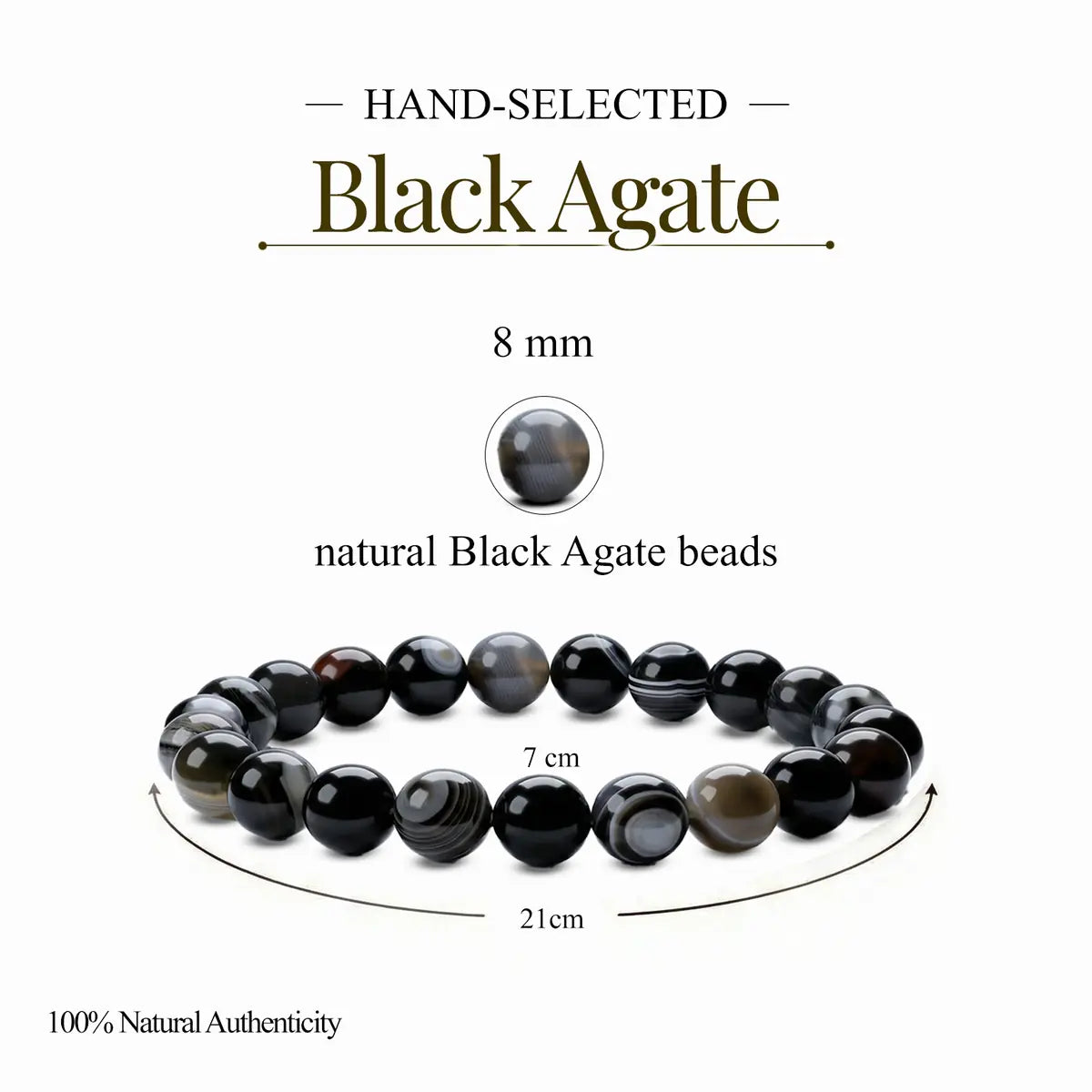 Black Agate Bracelet