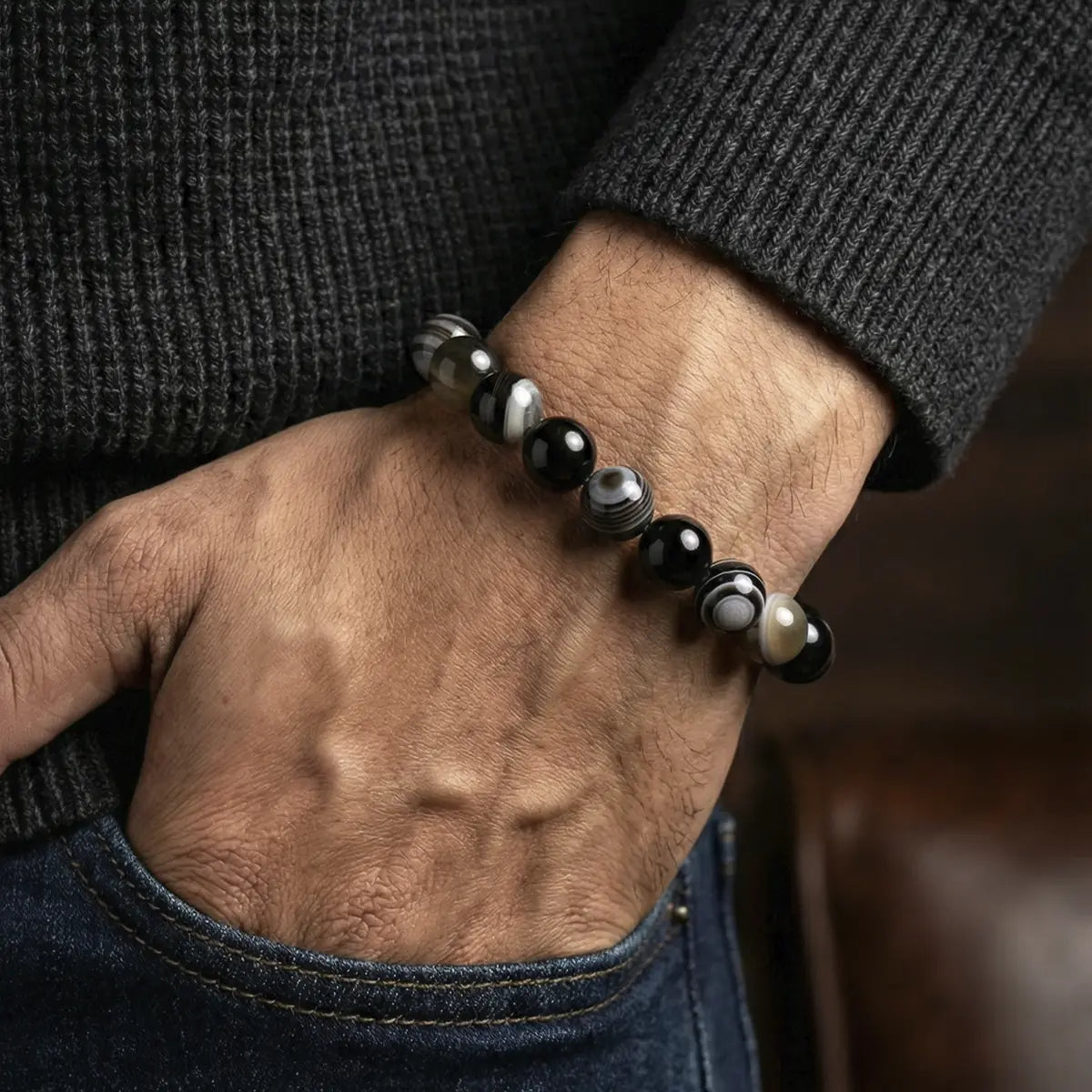 Black Agate Bracelet