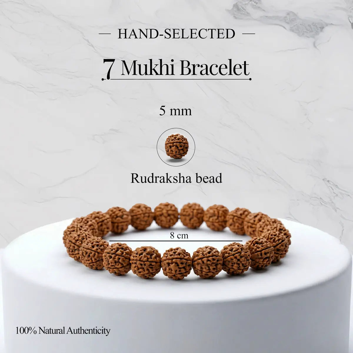 7 Mukhi Rudraksha Bracelet